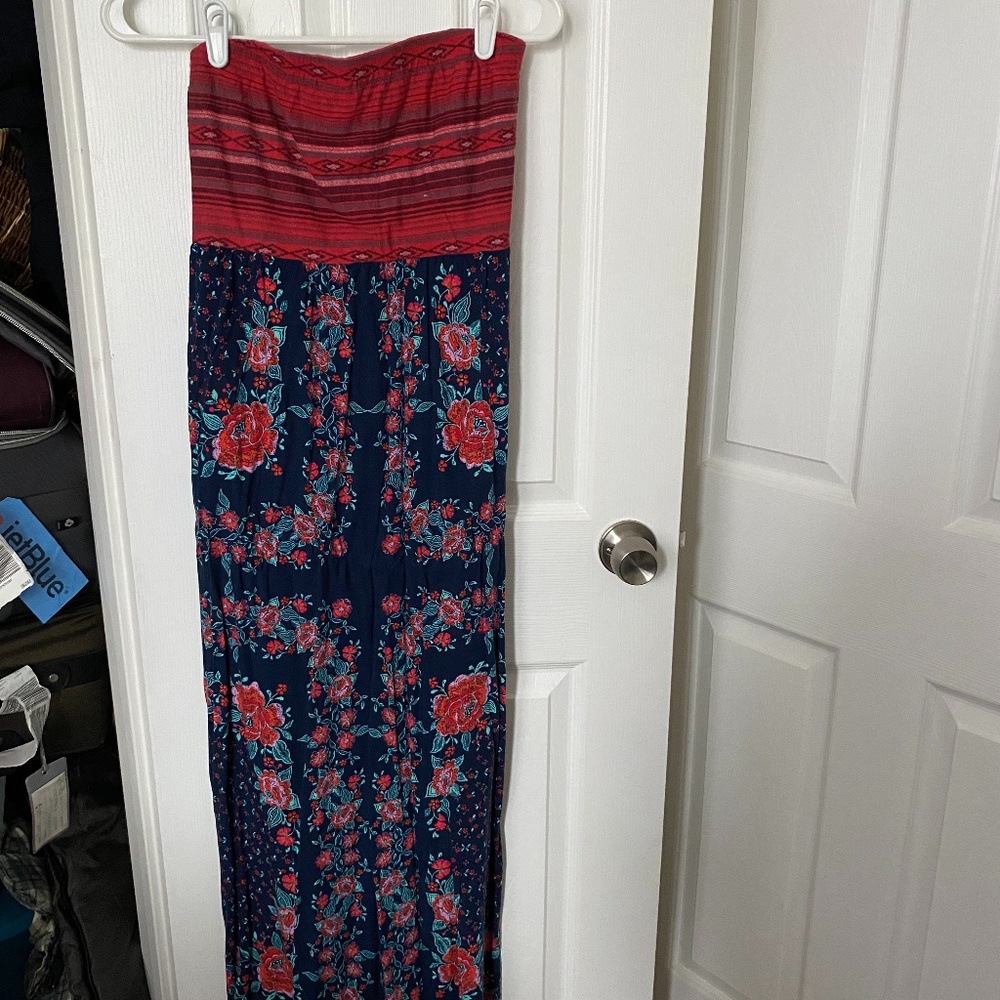 Strapless maxi dress - worn once!